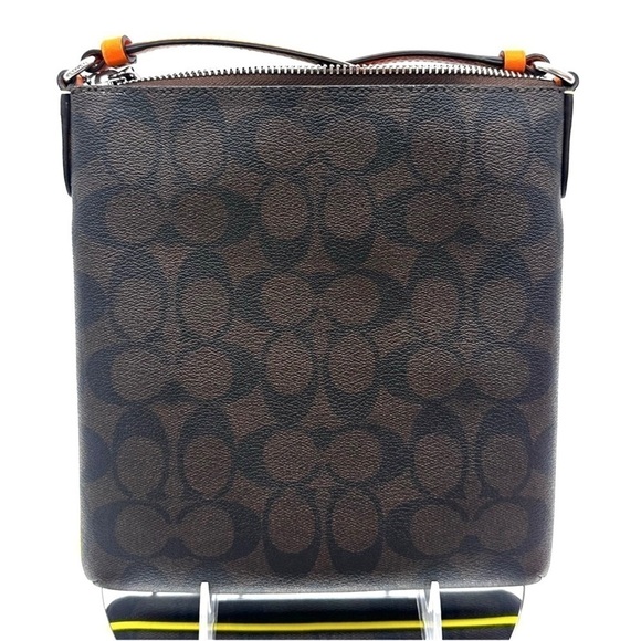 Coach Mini Rowan File Bag In Colorblock Signature Canvas Crossbody Bag - Picture 8 of 12